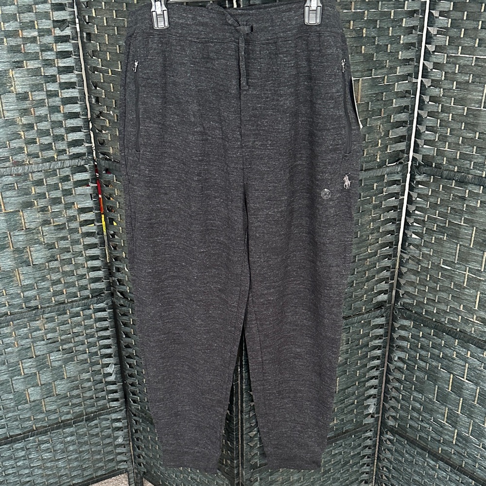 Men's Dark Grey Gray Polo Ralph Lauren Jogger Pants